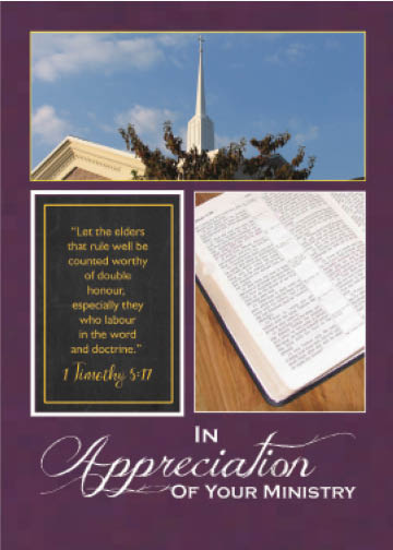In Appreciation of Your Ministry Greeting Card