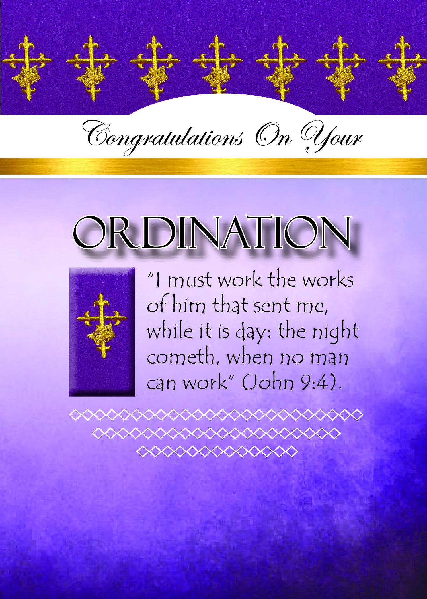 Congratulations On Your Ordination - TruGlory Greetings