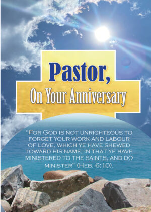 Pastor, On Your Anniversary